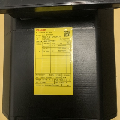 Fanuc A06B-1404-B103#0702 AC Servo MOTOR 110-220V 2.2/3.7KW NEW