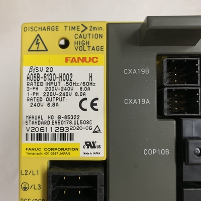 Fanuc A06B-6130-H002 AC SERVO AMPLIFIER INPUT: 240VAC 8A NEW