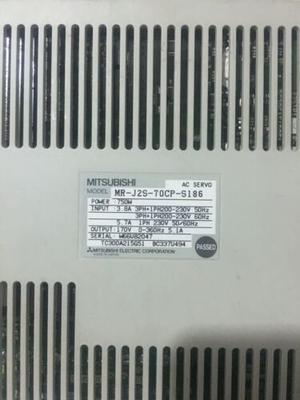 Mitsubishi MR-J2S-70CP-S186 AC SERVO AMPLIFIER 750W 3.8/5.7A NEW