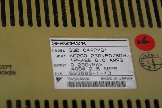 Yaskawa SGD-04APY61 AC SERVO AMPLIFIER 200-230V 6/2.6A 50/60HZ NEW