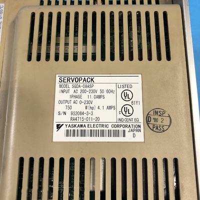 Yaskawa SGDA-08ASP AC SERVO AMPLIFIER 200-230V 11/4.1A 750W NEW