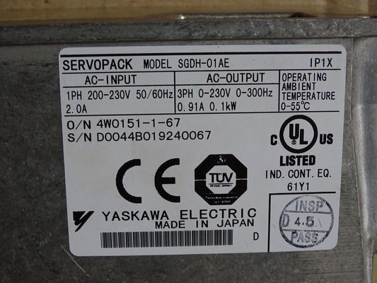 Yaskawa SGDH-01AE AC SERVO AMPLIFIER 0.1KW 2/0.91A 50/60HZ NEW