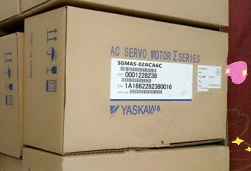 Yaskawa SGMAS-02ACA6C AC SERVO MOTOR 200W 200V 3000RPM 1.9A NEW
