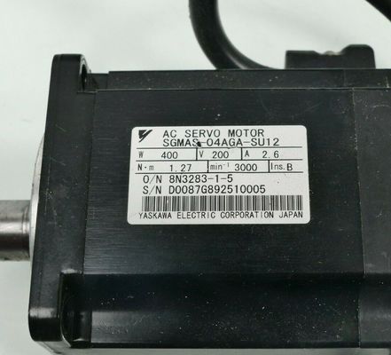 Yaskawa SGMAS-04AGA-SU12 AC SERVO MOTOR 400W 200V 3000RPM 2.6A NEW