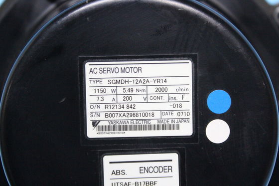 Yaskawa SGMDH-12A2A-YR14 AC SERVO MOTOR 7.3A 1150W 2000RPM NEW