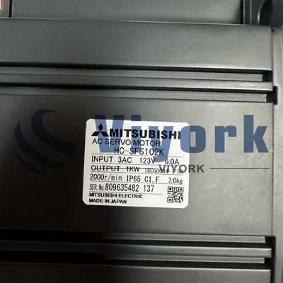 HC-SFS102K Mitsubishi AC SERVO MOTOR 1KW 123V 2000RPM 6A NEW