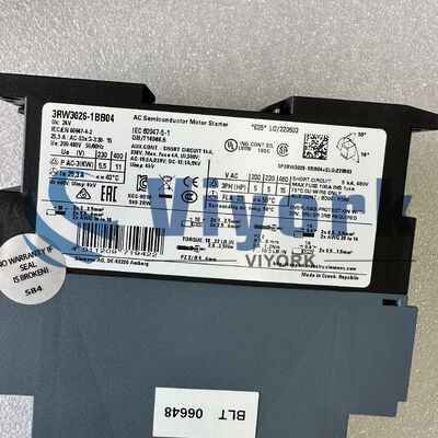 Siemens 3RW3026-1BB04 SOFT STARTER SIRIUS S0 25 AMP 11 KW/400 V 40 DEGREE C NEW