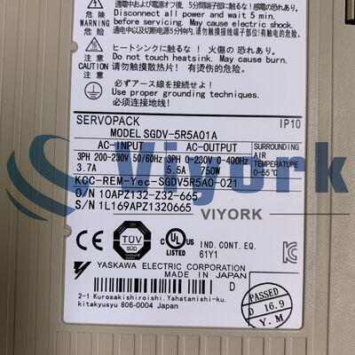 Yaskawa SGDV-5R5A01A SERVO DRIVE SIGMA V SGDV 5.5A 750W 200-230VAC 50/60HZ NEW